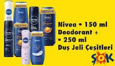 NİVEA 150 ML DEODORANT+250 ML DUŞ JELİ ÇEŞİTLERİ